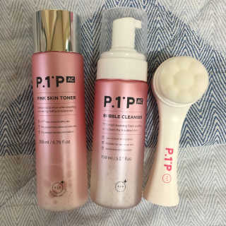 피원피 P1P.AC핑크스킨토너,버블클렌저 세트 — 4점을 준 리뷰어가 2018년 4월 올린 사용 사진