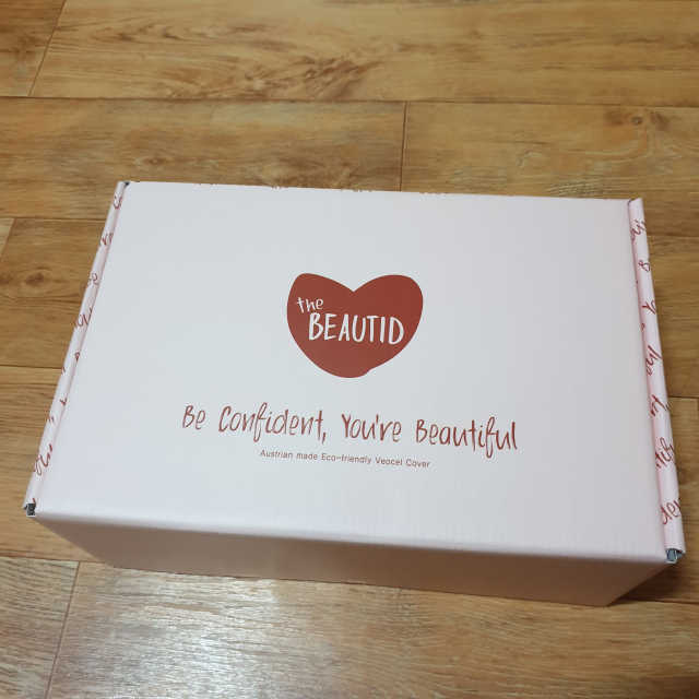 더뷰티드 비오셀 커버 생리대 핑크박스 패키지 리뷰 사진