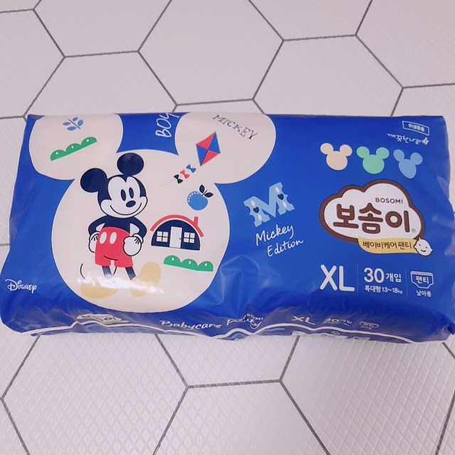 보솜이 베이비케어 팬티형 기저귀 리뷰 사진