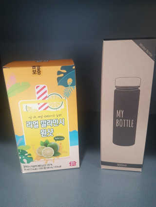 장수농가 리얼깔라만시 원샷 50ml 10팩+보틀 — 1점을 준 리뷰어가 2019년 5월 올린 사용 사진