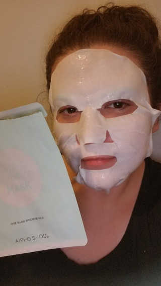 아이뽀 모든 피부 타입을위한 AIPPO Expert Hydrating Mask — 5점을 준 리뷰어가 2018년 3월 올린 사용 사진