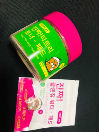 미플레이 진짜 티트리 토너 패드 — 5점을 준 리뷰어가 2018년 11월 올린 사용 사진