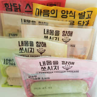 파워닭 닭가슴살 소시지, 스테이크 6종 — 5점을 준 리뷰어가 2018년 7월 올린 사용 사진