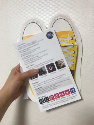 나인투식스 워킹마스터 스티커 깔창 _ 일반용 — 3점을 준 리뷰어가 2018년 8월 올린 사용 사진