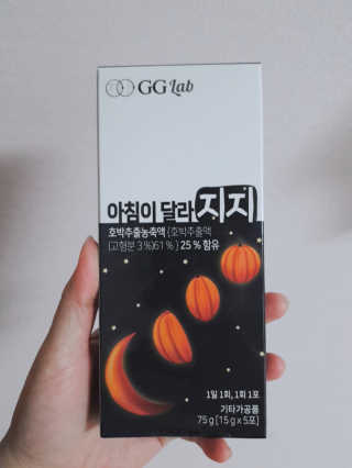 지지랩 [호박즙] 아침이 달라지지 15g x 5포 — 3.5점을 준 리뷰어가 2019년 12월 올린 사용 사진
