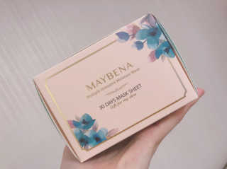 메이베나 1일 1팩 뽑아쓰는 마스크팩 — 3.5점을 준 리뷰어가 2019년 1월 올린 사용 사진