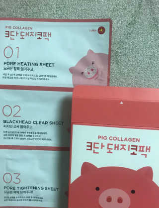 오리지널 미팩토리 3단 돼지코팩 5매입 X 2 — 3.67점을 준 리뷰어가 2018년 7월 올린 사용 사진