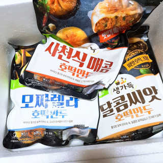 풀무원 생가득 호떡만두 3종세트 — 5점을 준 리뷰어가 2018년 11월 올린 사용 사진