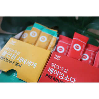 레인보우샵 올인원세탁세제,베이킹소다 스틱포6개입+세탁조클리너 — 4.33점을 준 리뷰어가 2018년 4월 올린 사용 사진