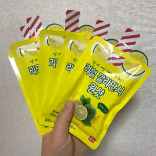 장수농가 리얼깔라만시 원샷 50ml 10팩+보틀 — 3.5점을 준 리뷰어가 2019년 5월 올린 사용 사진