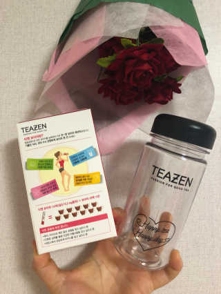 티젠 보이차 + 마이보틀 세트 — 5점을 준 리뷰어가 2018년 6월 올린 사용 사진