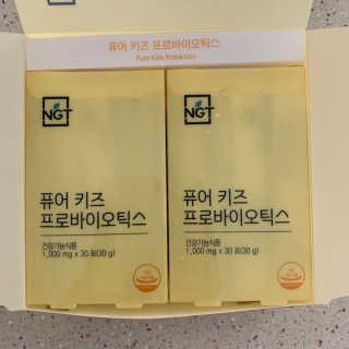 네츄럴굿띵스 퓨어 키즈 프로바이오틱스 60포 — 4.5점을 준 리뷰어가 2019년 6월 올린 사용 사진
