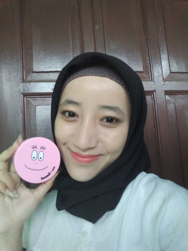 3CE BARBAPAPA FITTING 쿠션 리뷰 사진