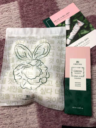 포레스트힐 그린 밸런스 클렌져 100ml + 토끼 헤어밴드 — 5점을 준 리뷰어가 2020년 1월 올린 사용 사진