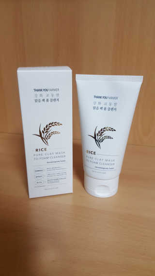 땡큐파머 강화 교동쌀 맑음 팩 폼 클렌저 — 5점을 준 리뷰어가 2020년 3월 올린 사용 사진
