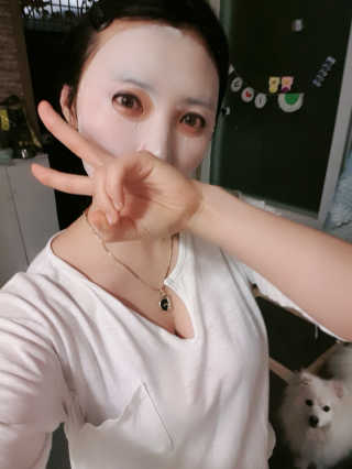 키노닉스 Querencia_Flawless 마스크팩 — 5점을 준 리뷰어가 2019년 4월 올린 사용 사진