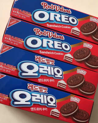 오레오 레드벨벳 — 5점을 준 리뷰어가 2018년 1월 올린 사용 사진