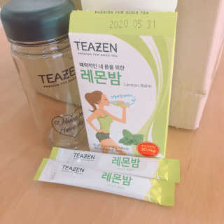 티젠 레몬밤 + 마이보틀 — 3점을 준 리뷰어가 2018년 7월 올린 사용 사진