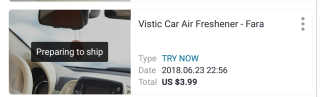 Vistic Car Air Freshener - Fara — 4.67점을 준 리뷰어가 2018년 6월 올린 사용 사진