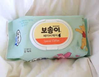 보솜이 아기물티슈 베이비케어 푸에디션 캡 74매 10입 — 5점을 준 리뷰어가 2019년 4월 올린 사용 사진