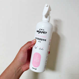 미자펫 반려동물탈취제 500ml — 5점을 준 리뷰어가 2018년 8월 올린 사용 사진