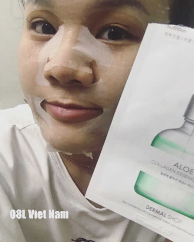 피부 콜라겐 알로에 에센스 마스크 리뷰 사진