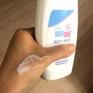 세바메드 베이비 바디밀크 200ml — 5점을 준 리뷰어가 2019년 12월 올린 사용 사진
