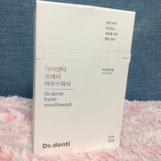 Dr.denti 닥터덴티 프레시 마우스워시 (30ea) — 5점을 준 리뷰어가 2017년 10월 올린 사용 사진