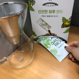 (주)쟈뎅 [쟈뎅] 클래스 신선한 하루 원두+여과지 SET — 4점을 준 리뷰어가 2019년 3월 올린 사용 사진