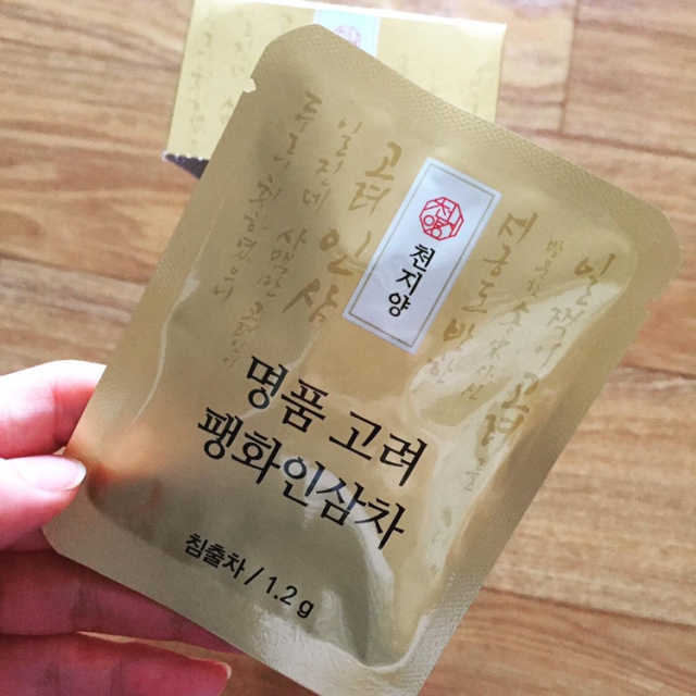 천지양 명품 고려 팽화인삼차 리뷰 사진