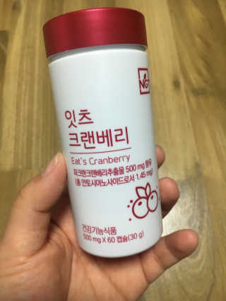 네츄럴굿띵스 잇츠 크랜베리 1병 30일분 — 5점을 준 리뷰어가 2019년 11월 올린 사용 사진