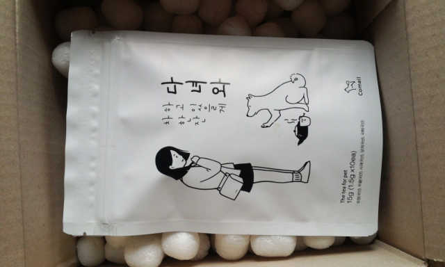 꼬멜 강아지 티백 리뷰 사진