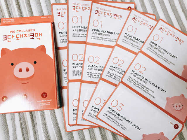 오리지널 미팩토리 3단 돼지코팩 5매입 X 2 리뷰 사진