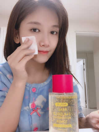 미플레이 진짜 24K 골드 3종 세트 — 3.5점을 준 리뷰어가 2019년 1월 올린 사용 사진