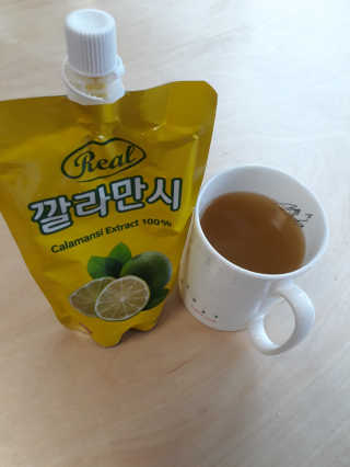 장수농가 리얼깔라만시 — 4.83점을 준 리뷰어가 2018년 4월 올린 사용 사진