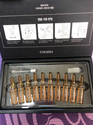 테라다이아 다이아몬드 인텐시브 앰플 — 4.5점을 준 리뷰어가 2018년 11월 올린 사용 사진