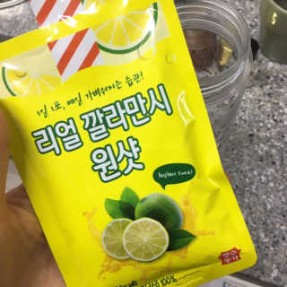 장수농가 리얼깔라만시 원샷 50ml 10팩+보틀 — 4점을 준 리뷰어가 2019년 5월 올린 사용 사진