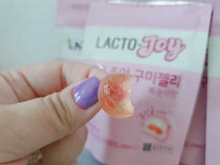 락토조이 구미젤리 복숭아맛 — 5점을 준 리뷰어가 2019년 8월 올린 사용 사진