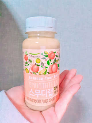 풀무원 스무디랩 피치&비타 — 4점을 준 리뷰어가 2017년 11월 올린 사용 사진