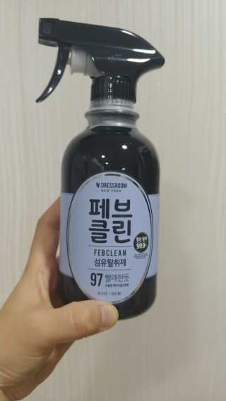 더블유드레스룸 페브클린 500ml — 5점을 준 리뷰어가 2018년 11월 올린 사용 사진