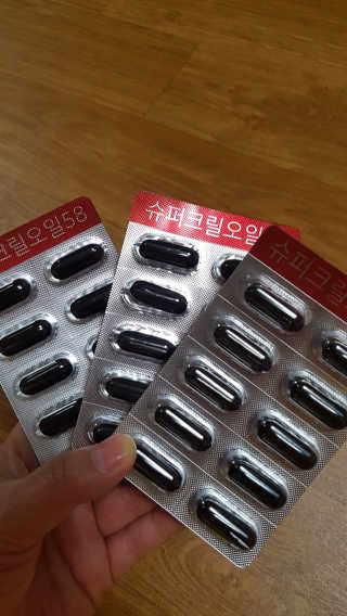 메이준뉴트리 슈퍼 크릴 오일58 1000mg x 30캡슐 — 5점을 준 리뷰어가 2020년 2월 올린 사용 사진