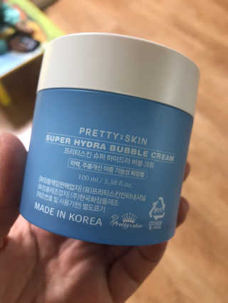 프리티스킨 슈퍼 하이드라 버블 크림 — 4.5점을 준 리뷰어가 2020년 3월 올린 사용 사진