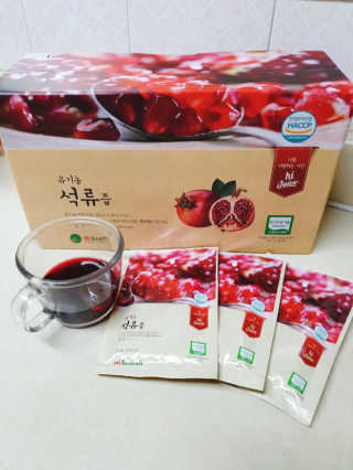 [하이헬스] 정말 진하고 맛있는 유기농 석류즙 30포 — 5점을 준 리뷰어가 2019년 11월 올린 사용 사진