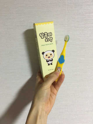 달곰이 어린이 치약+어린이 칫솔 SET — 4점을 준 리뷰어가 2017년 9월 올린 사용 사진