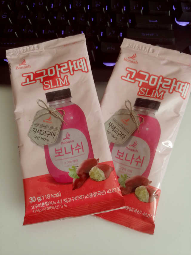 보나쉬슬림 고구마라떼 6pc+보틀 리뷰 사진