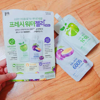 풀무원 프레시 워터젤리 — 5점을 준 리뷰어가 2018년 8월 올린 사용 사진