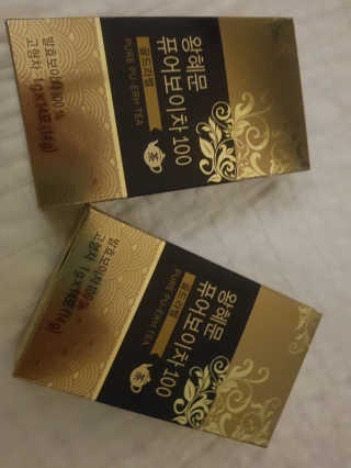 넥스트비티 왕혜문 퓨어 보이차 100 골드라벨 — 5점을 준 리뷰어가 2017년 12월 올린 사용 사진