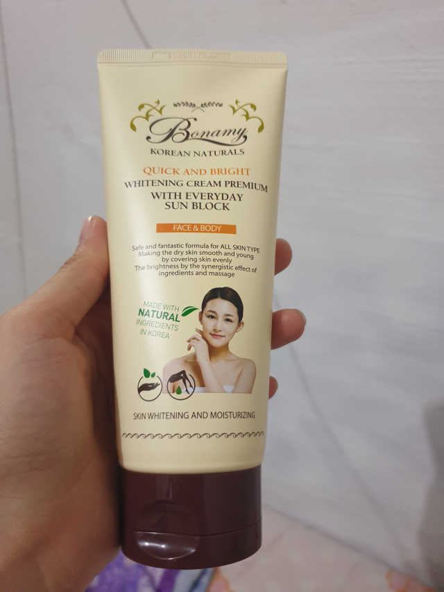 보나미 화이트닝크림 프리미엄200ml 리뷰 사진