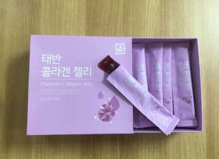 네츄럴굿띵스 태반 콜라겐 젤리 15포 — 4.67점을 준 리뷰어가 2018년 11월 올린 사용 사진