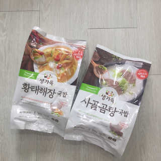 [풀무원] 사골곰탕국밥 황태해장국밥 — 4.33점을 준 리뷰어가 2018년 6월 올린 사용 사진